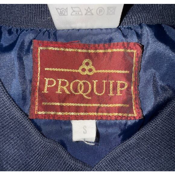 Vintage Proquip Golf Pullover Windbreaker Jacket Mens Small Red Plaid Old Money - Picture 3 of 6